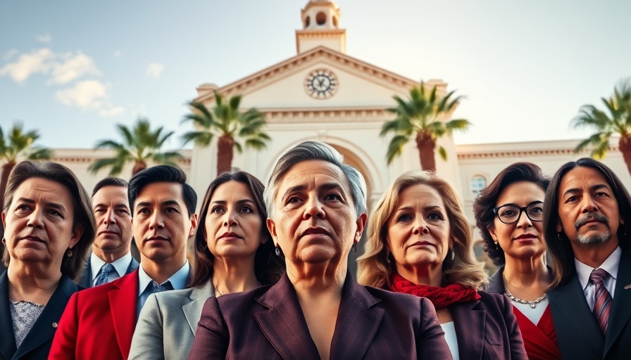 San Diego Supervisor Race 2025 candidates against iconic city backdrop.