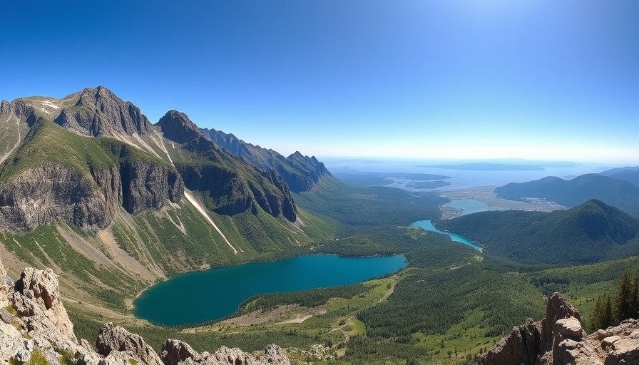 Continental Divide Trail highlights with scenic mountain and lake view