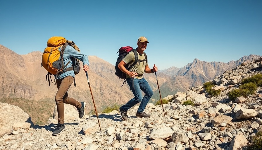 Hikers on rocky trail for stronger hikes this summer