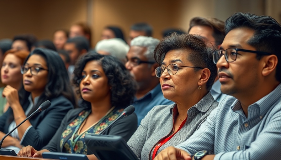 Diverse attendees at Poway City Council Recall Efforts meeting, focused and engaged.