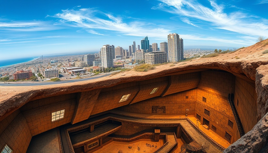 Illustration of San Diego and its hidden underworld dynamics.