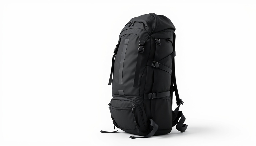 Stylish lightweight load-hauling backpack with multiple compartments.