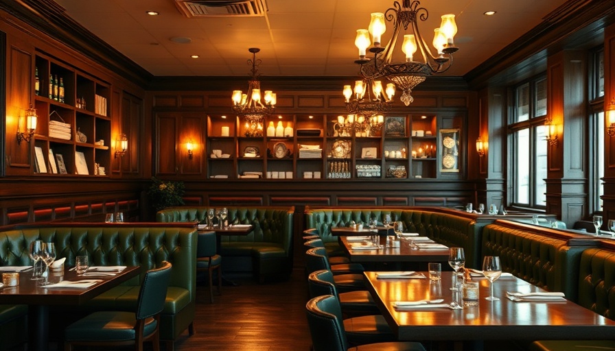 Culinary Dropout Carmel Valley restaurant with chandeliers and booths.