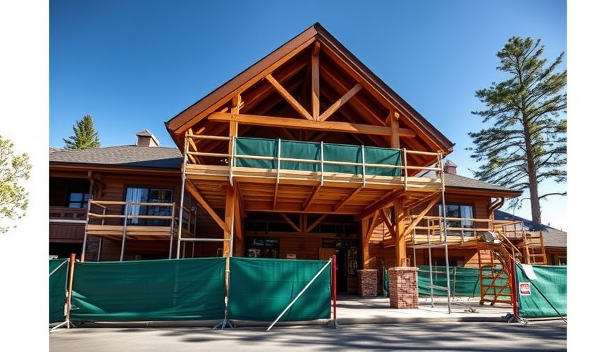 Safety upgrades at Torrey Pines Lodge with construction site.