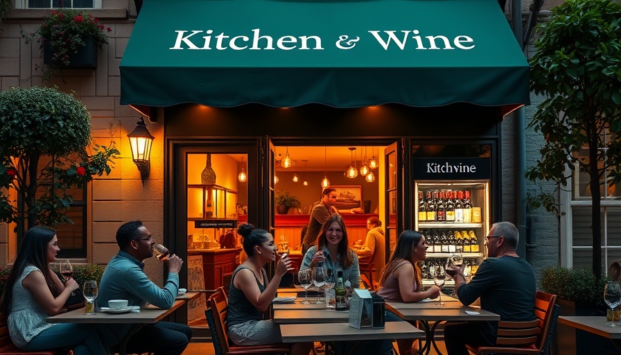 Lively scene at Juan Jasper Kitchen & Wine outdoor seating.