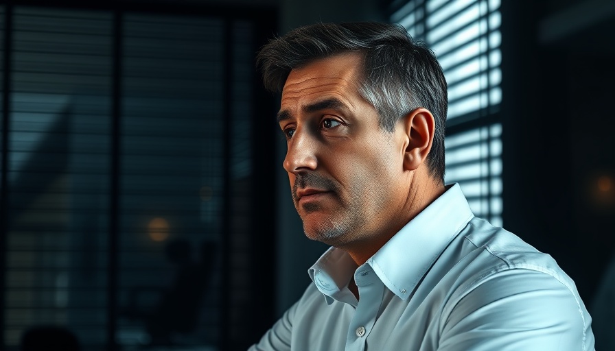 Contemplative man in office related to San Diego film industry tax credits.