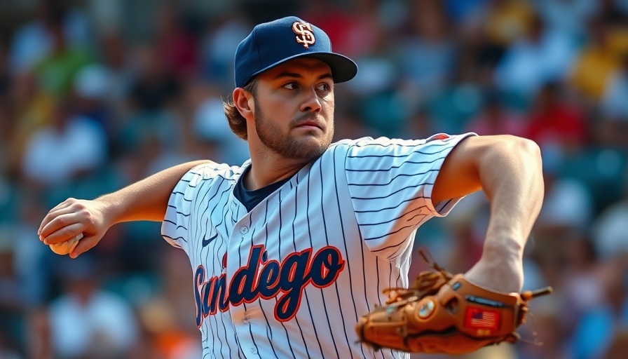 Padres minor league player focused on pitching during a game.