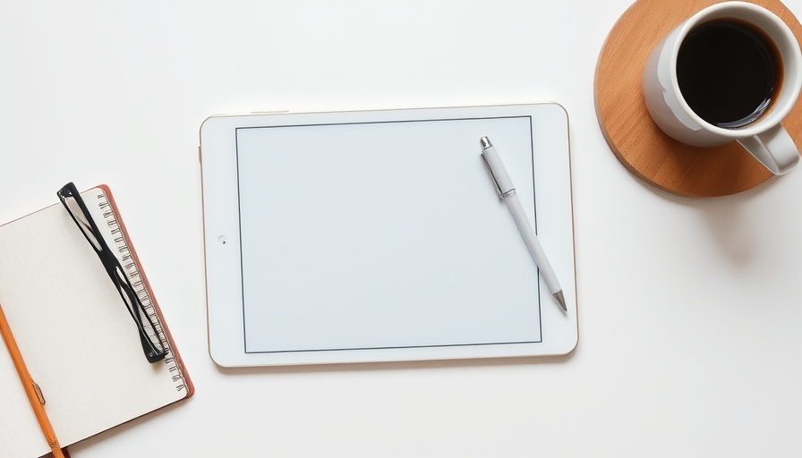 Minimalist e-book cover on habits with coffee and notebook.