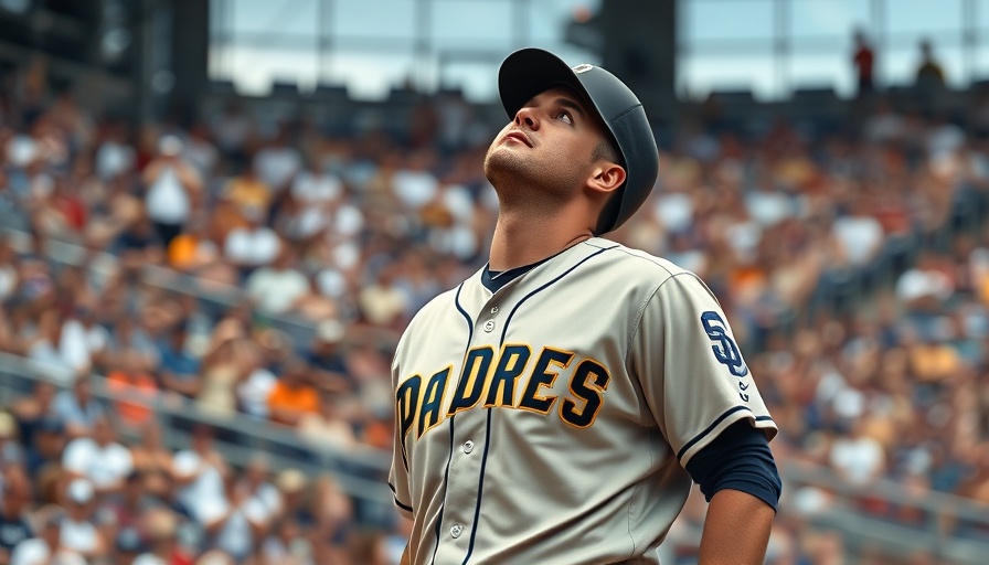Padres designated hitter focused during game, crowded stadium backdrop
