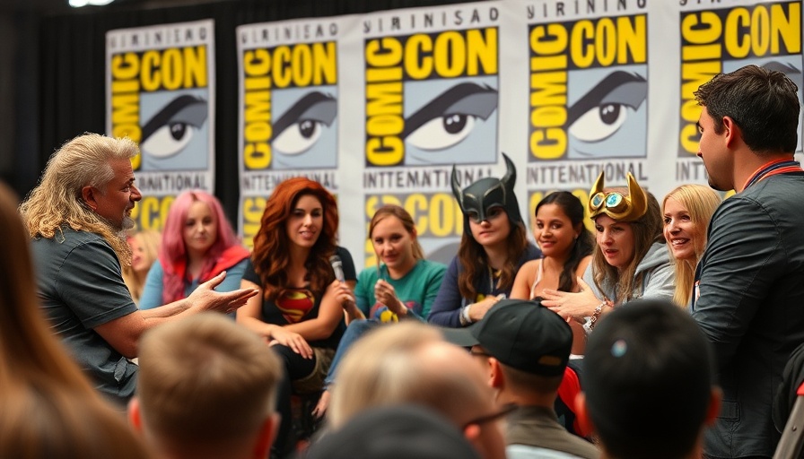 Comic-Con 2025 celebrity panel discussion with lively interaction.