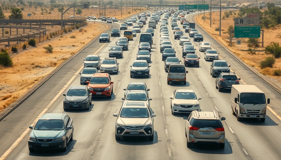 San Diego traffic illustrating urban challenges related to housing crisis.