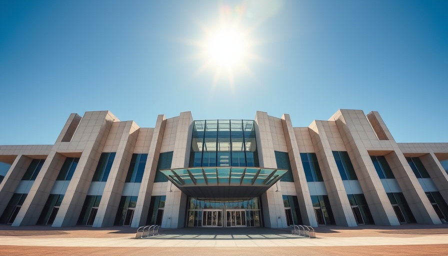 National Air and Space Museum's striking facade under bright sunlight.