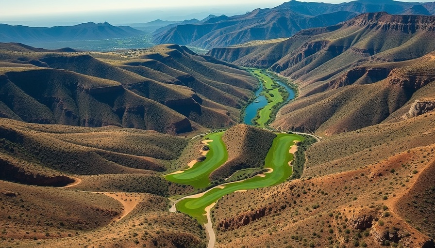 Aerial view of Tecolote Canyon sewer line project area.