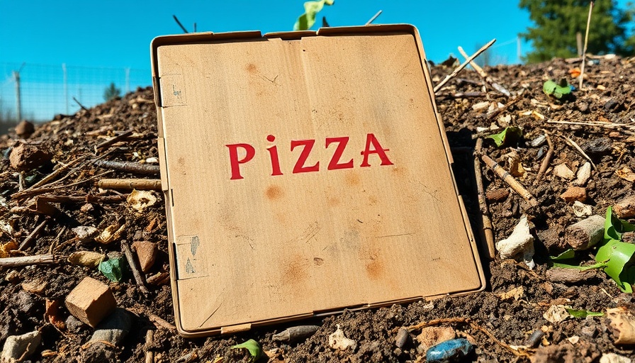 Compost pile with pizza box, can you compost pizza boxes?