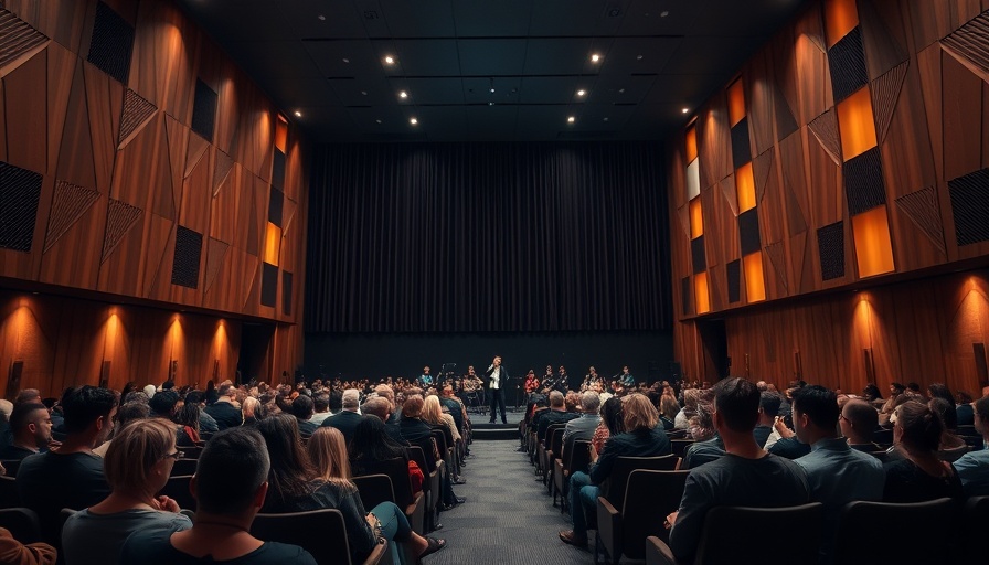 Joan & Irwin Jacobs Performing Arts Center interior showing theater seating and performance stage.