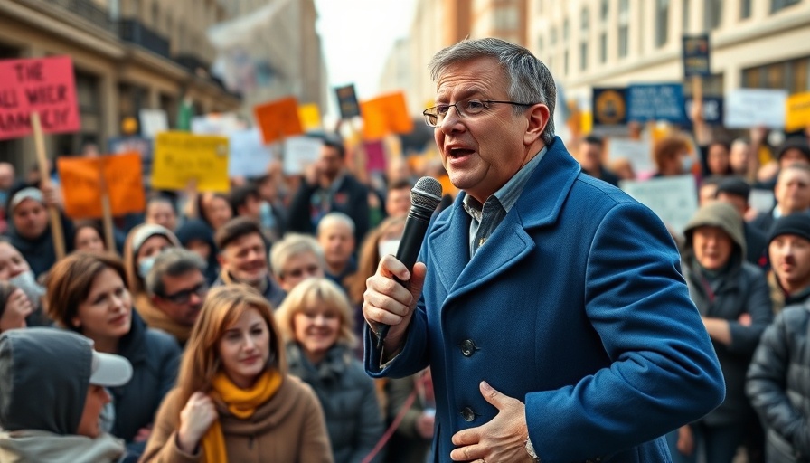 Passionate protest speaker at Consumer Financial Protection Bureau rally