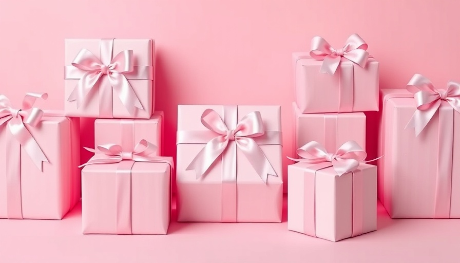 Monochromatic pink gift boxes, perfect for gifting on a bootstrapped budget.