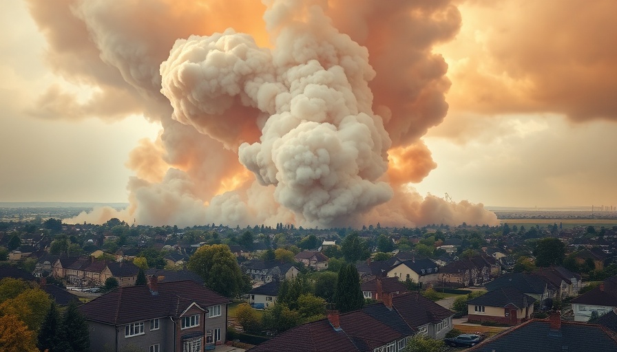 Smoke from distant fire affecting a suburban area, Things to Do Before You Evacuate.