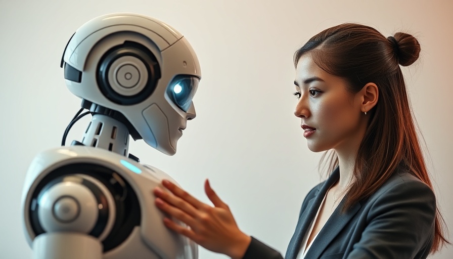AI agents in marketing interaction between woman and robot