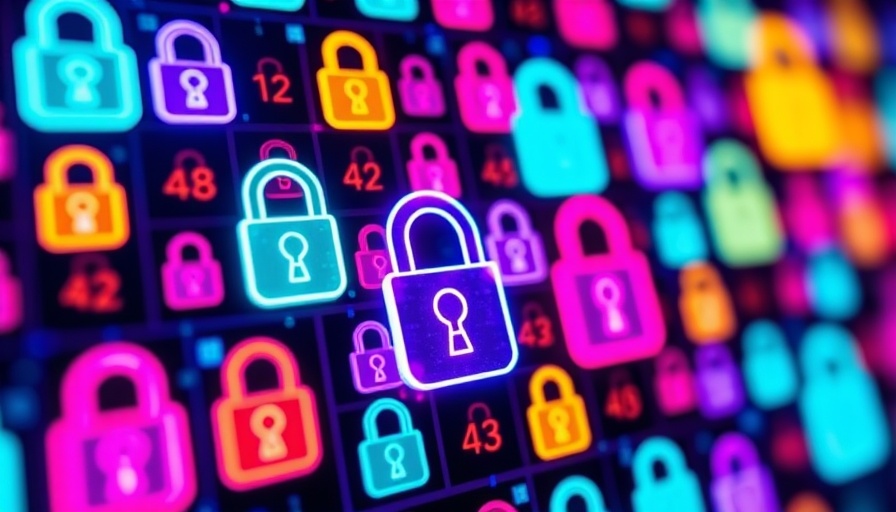 Colorful padlock keys signify locking the door against cyber criminals.