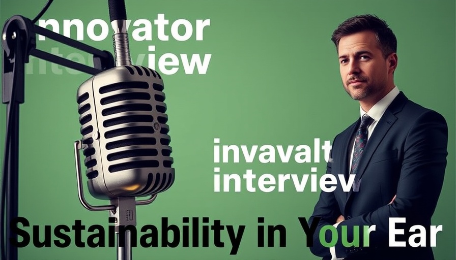 Modern podcast promotion with CEO about low-carbon concrete.