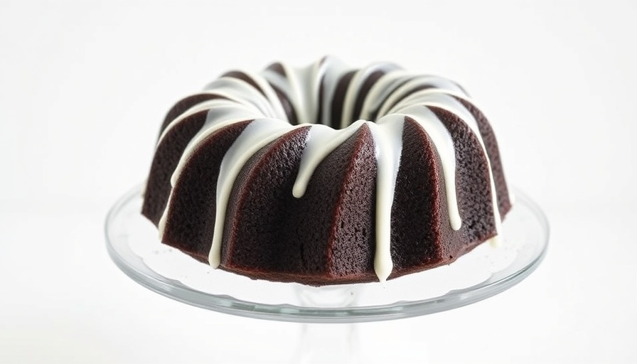 Rich chocolate bundt cake with drizzled white icing, best chocolate cake recipe.