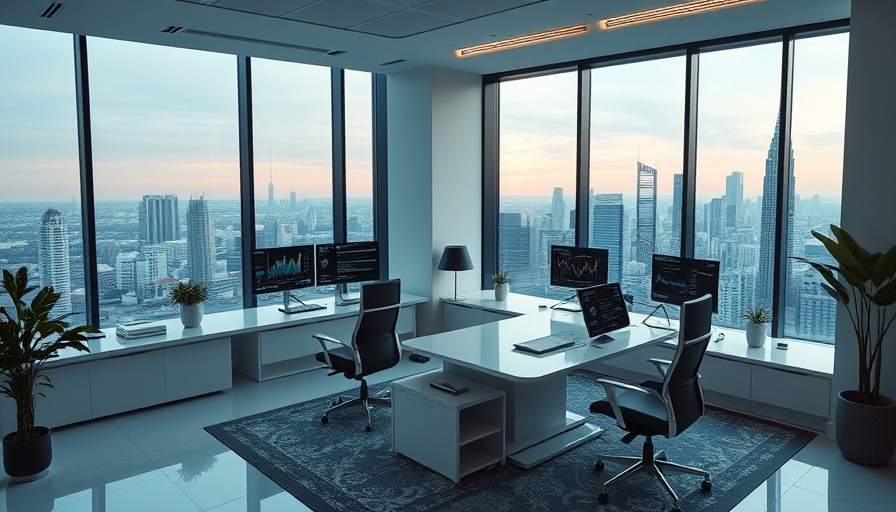 Modern home office setup representing remote work trends 2025.