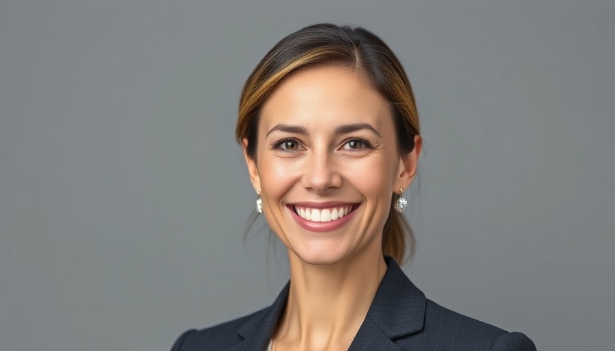 Professional headshot of a smiling woman against a gray background.