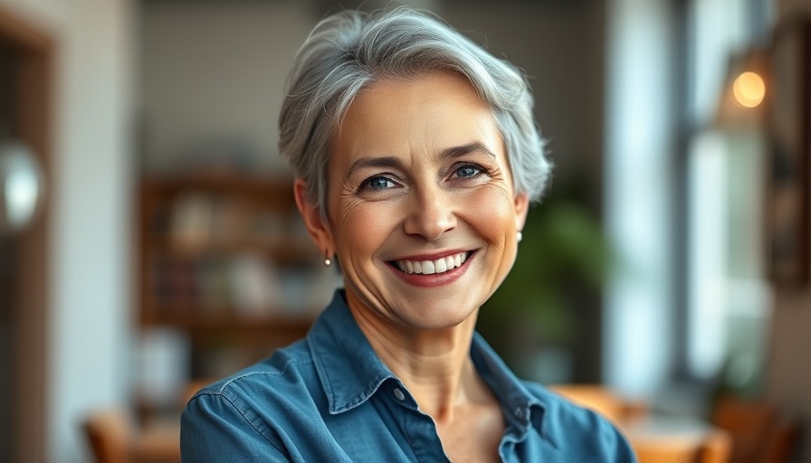 Middle-aged woman smiling indoors promoting dialogue for Musk OpenAI Legal Battle