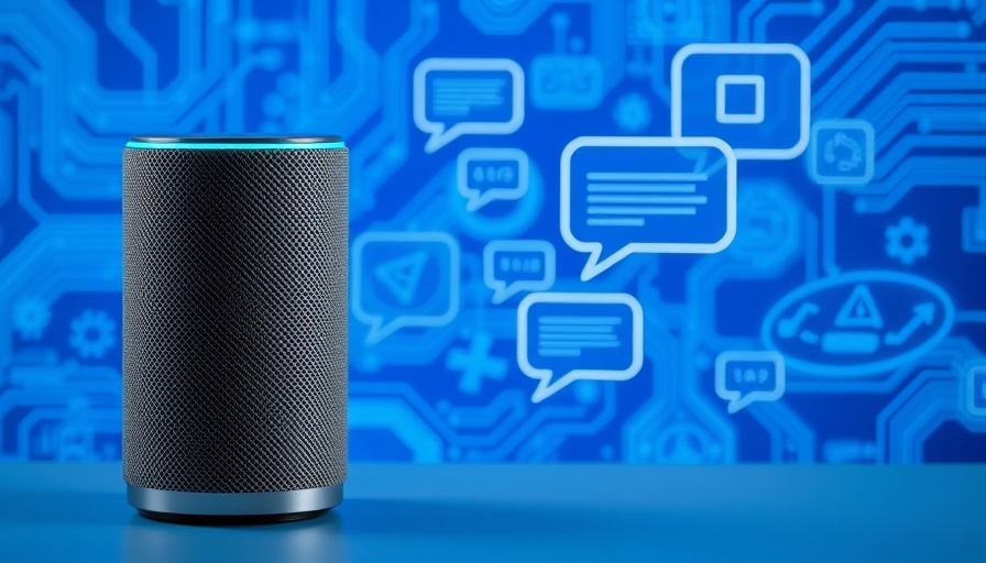 Amazon Nova Sonic voice AI model with speech bubbles in blue backdrop.