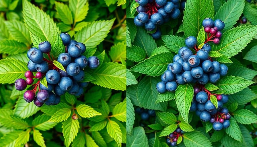 Noninvasive Alternatives to Privet Hedge: Plant comparison with berries.