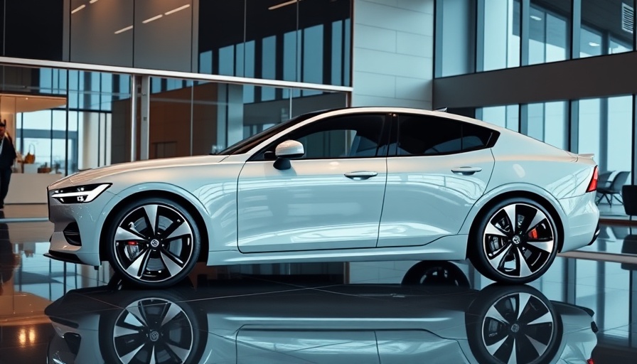 Polestar 3 displayed in a sleek modern showroom, Polestar discounts Tesla owners.