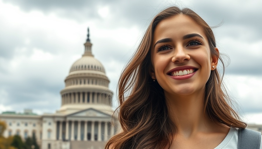 Young woman smiling in front of Capitol, Embrace AI or Become Irrelevant