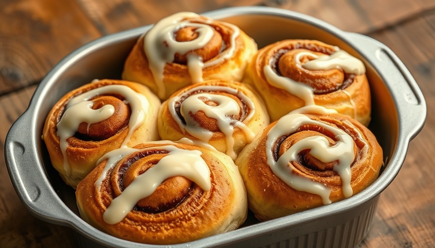 Delicious homemade cinnamon rolls with creamy icing.