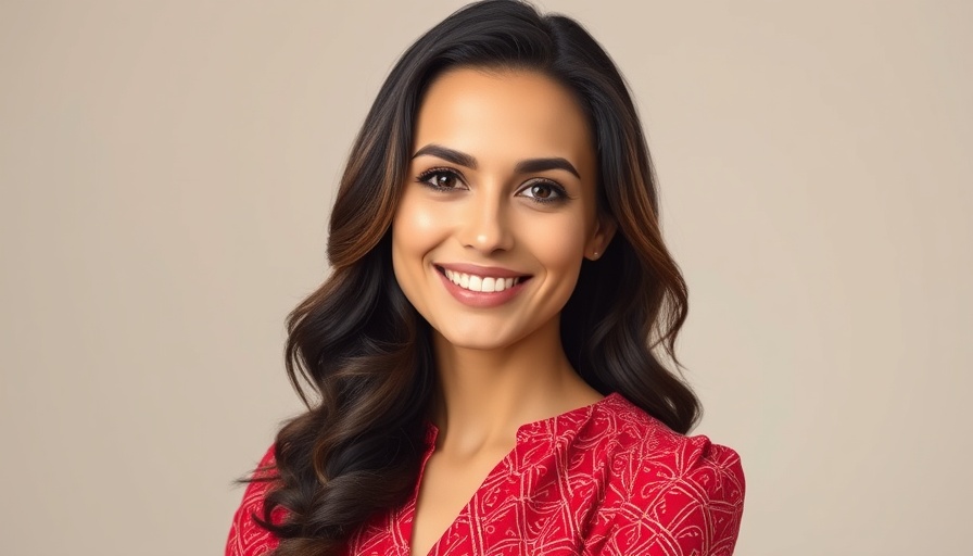 Confident woman smiling in red blouse, Statistically Flying Is the Safest Form of Transportation