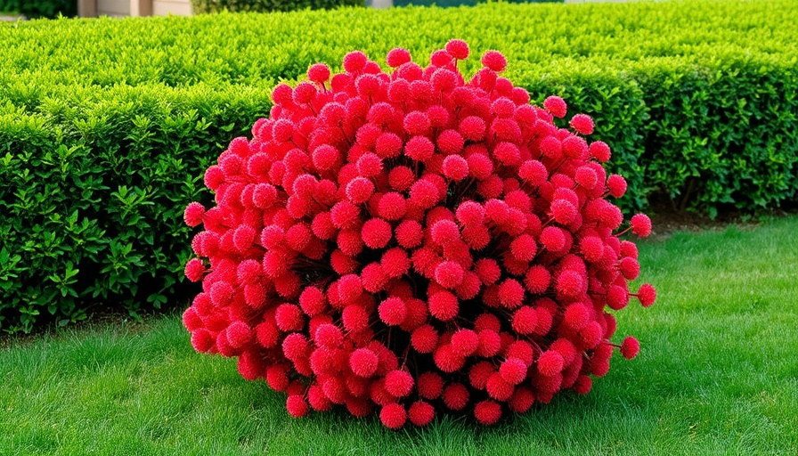 Fire Ball Seedless Burning Bush with bright red leaves.