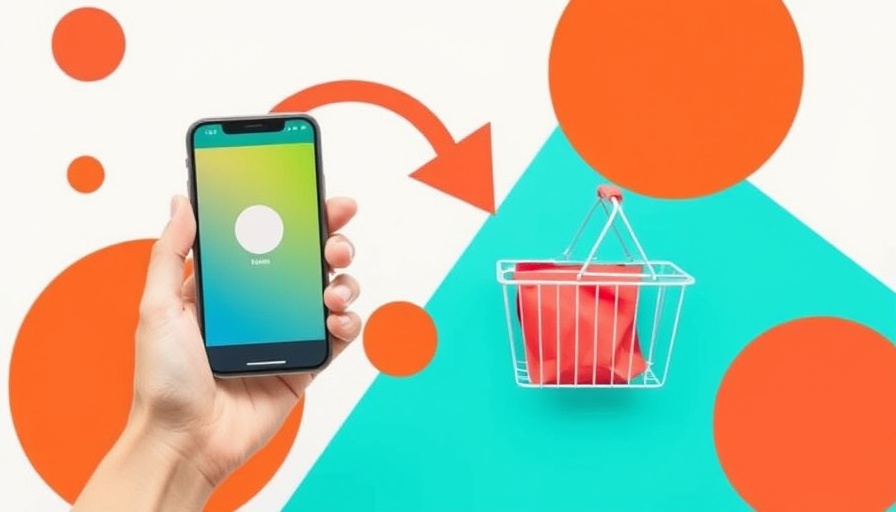 Social media reshaping online shopping image with smartphone and basket