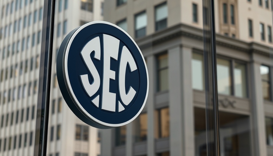SEC Shift towards Tax-Savvy Funds emblem on modern building.