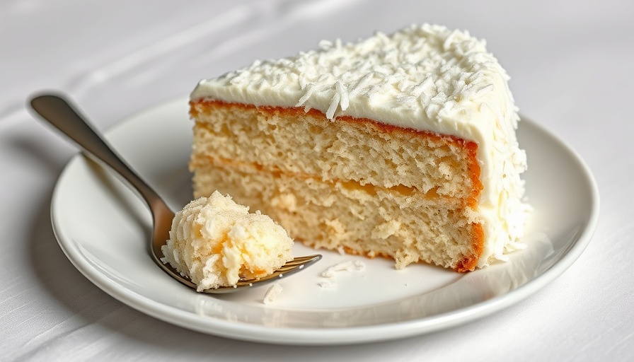 Easy Coconut Cake Recipe with fluffy coconut frosting.