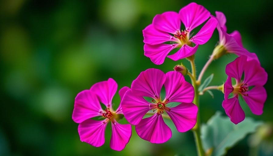 Vibrant magenta Rose Campion flowers blooming in natural light.