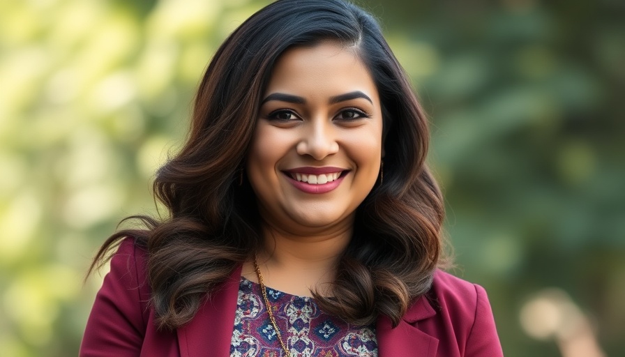 Confident woman smiling outdoors in natural light