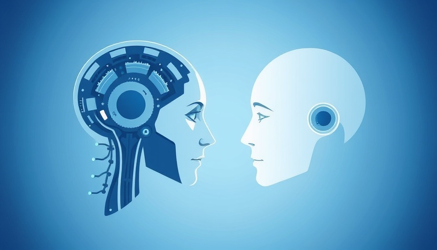 Illustration of human versus robot symbolizing stock pickers vs ETF clones.