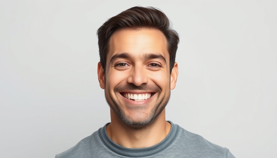 Confident man smiling, showcasing emotional intelligence in leadership
