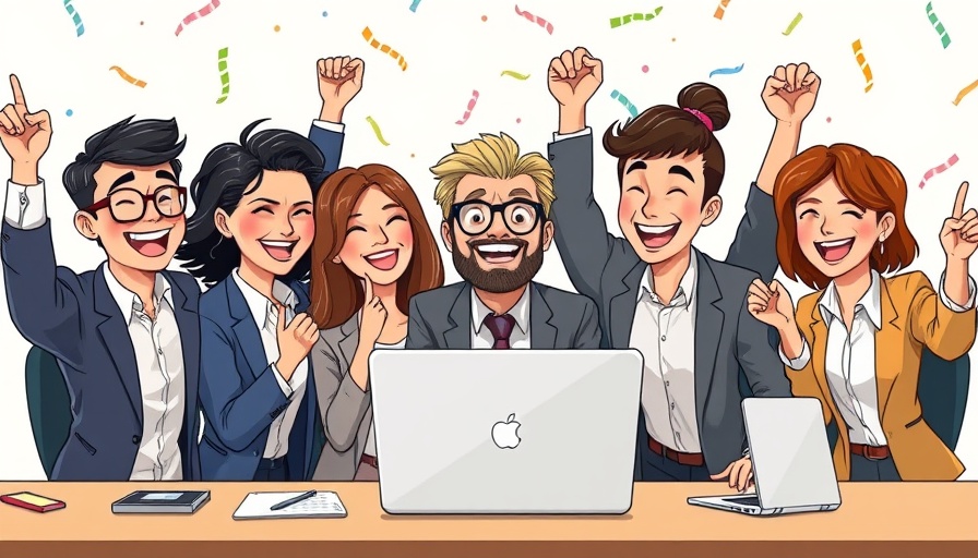 Team celebrating successful small business financial planning