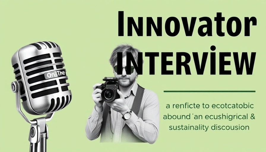 Ecological Benefits Framework interview promotion with vintage microphone.