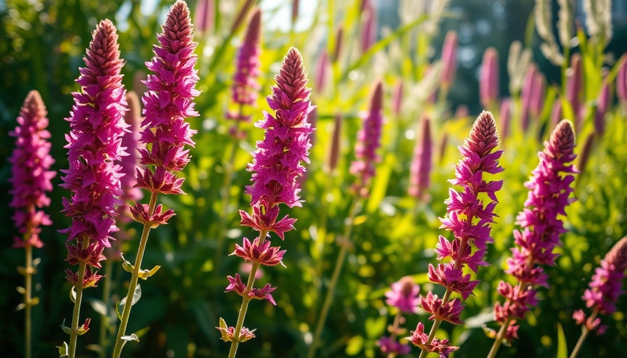 Lush purple Agastache flowers blooming in sunshine, best varieties.