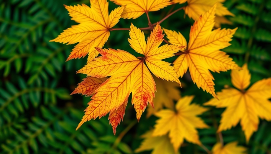 Vibrant mid-spring foliage in Pennsylvania showcasing detailed green and red maple leaves.