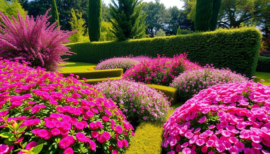 Beautiful garden showcasing the best flowers for mass planting with colorful blooms.