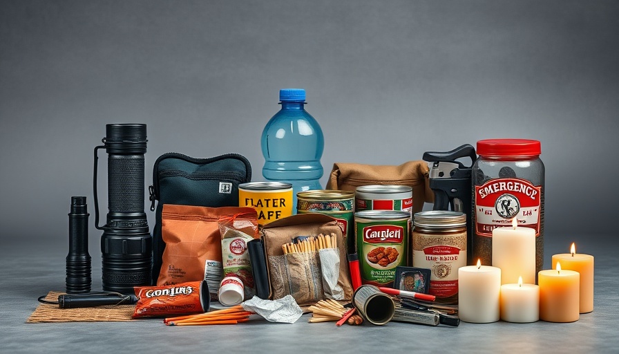 Collection of essential items to barter for survival preparedness.