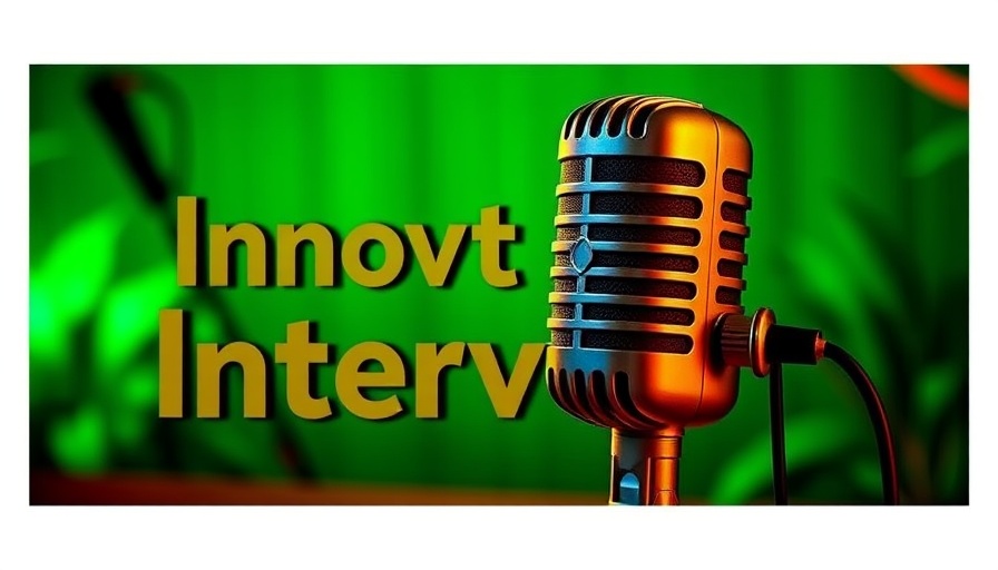 Podcast theme with microphone, discussing rainforest conservation strategies.